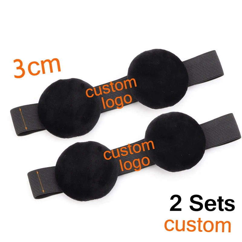 Edge Melt Band With Ear Protector For Lace Wigs 3Pcs Elastic Band With Logo Personalized For Laying Lace Edge Slayer Hair Band